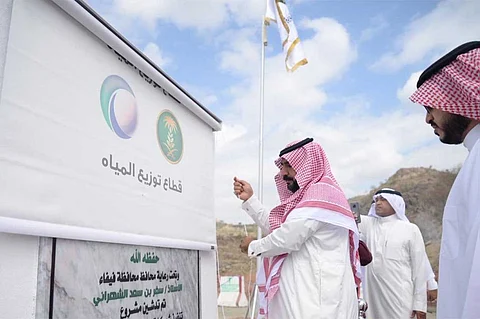 تدشين مشروع شبكات وخزانات قريتي الهيجة والكوابسة في فيفاء بجازان