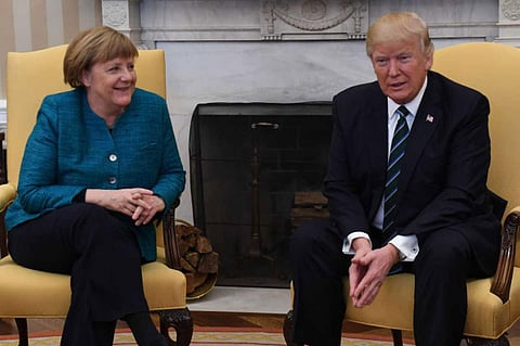 ميركل تجري اتصالًا هاتفيًا مع الرئيس الأمريكي دونالد ترامب