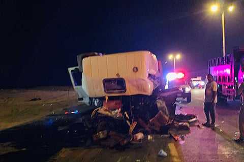 بالصور.. حالة وفاة و11 إصابة في حادث مروع على طريق الليث بمكة