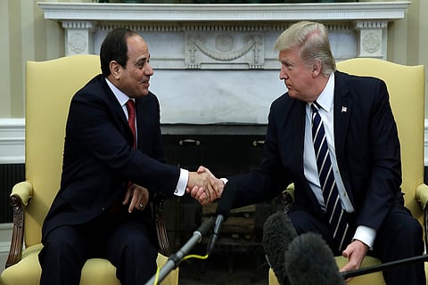 ترامب يلتقي السيسي في البيت الأبيض الشهر المقبل