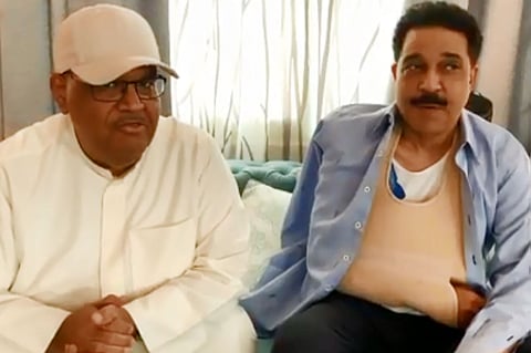 بالفيديو.. الرويشد يبعث برسالة لمحبيه في أول ظهور له بعد سقوطه على المسرح