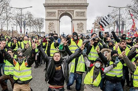القبض على 42 شخصًا من متظاهري السترات الصفراء إثر اشتباكات في ستراسبورج