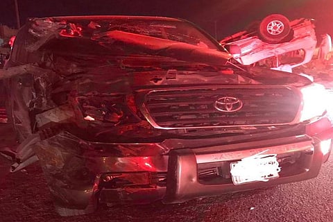 مصرع 3 سعوديين في حادث تصادم على طريق «دوار كبد» بالكويت