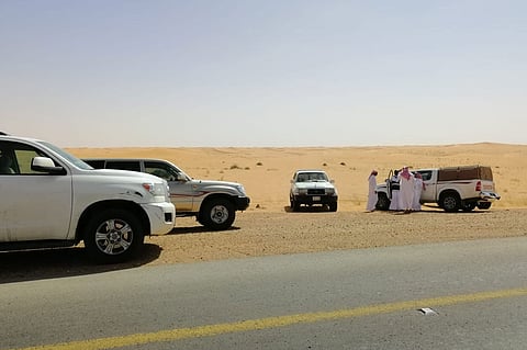 بالصور.. العثور على «مفقود قبة» متوفى بصحراء النفود