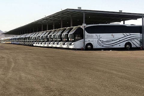 بالصور.. شركات النقل تستقبل دفعات جديدة من الحافلات