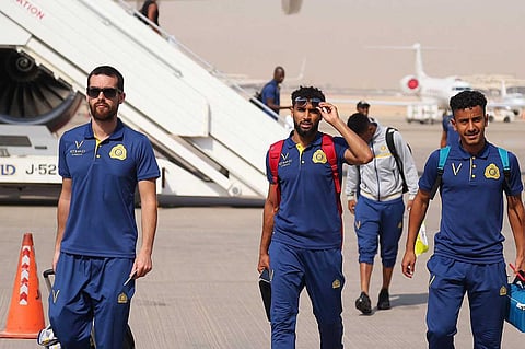 بالصور.. بعثة «العالمي» تصل الرياض بعد انتهاء معسكر البرتغال