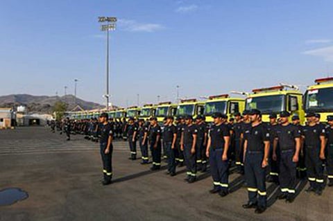 «الدفاع المدني»: 9 فرق تخصصية من قوات الطوارئ تشارك في مهام الحج