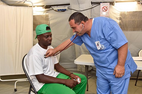 بالصور.. توفير «مستشفى ميداني» بمهرجان ولي العهد للهجن بالطائف