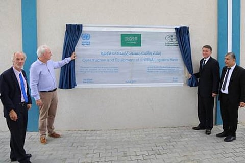 بدعم سعودي.. «أونروا» تفتتح أكبر مستودع إمدادات لها في قطاع غزة