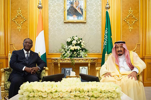 الملك يستقبل رئيس كوت ديفوار ويُقيم مأدبة غداء لـ«واتارا» والوفد المرافق