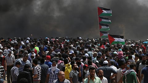 إصابة 55 فلسطينيًا في مواجهات مع جيش الاحتلال شرق قطاع غزة