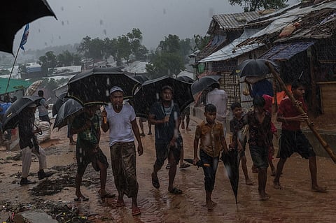 أمطار غزيرة تدمر مخيمات اللاجئين الروهينجا جنوب بنجلاديش