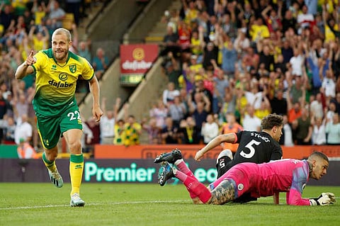 نورويتش يصدم مانشستر سيتي ويعزز صدارة ليفربول للدوري الإنجليزي