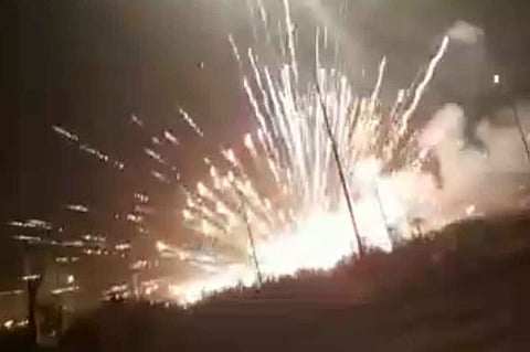 «الترفيه»: اشتعال منصة ألعاب نارية خلال احتفالات اليوم الوطني بالرياض