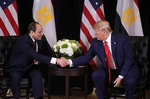 ترامب مشيدًا بالسيسي: نجح في تحقيق النظام والأمن في مصر