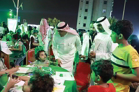 تعليم جازان يرفع التهاني للقيادة.. ومدارسها تحتفي باليوم الوطني