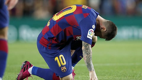برشلونة: ميسي يعاني من كدمة بالفخذ