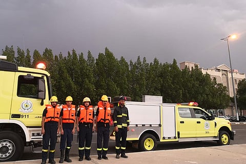 بالصور.. أمطار مكة تعيد انتشار فرق الإنقاذ ودوريات السلامة