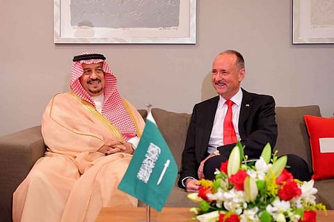 أمير الرياض يشارك سفارة سويسرا الاحتفال بذكرى اليوم الوطني