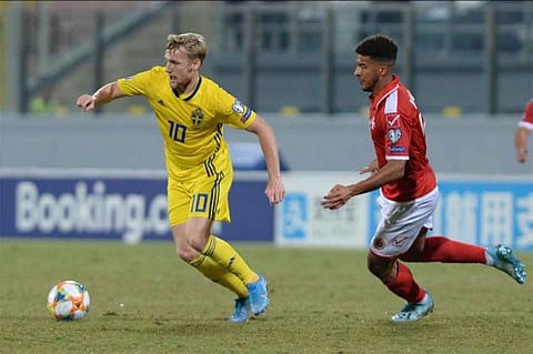 السويد تقسو على مالطة برباعية في تصفيات «يورو 2020»