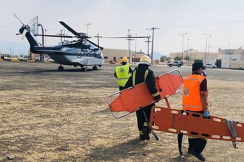 طائرات إنقاذ تساعد في البحث عن 3 محتجزين في جبال دوس بالباحة
