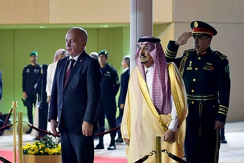 لحضور مبادرة «مستقبل الاستثمار».. رئيس الاتحاد السويسري يصل الرياض