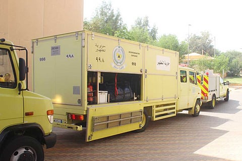 بالصور.. مدني القصيم يكشف تطورات تسرب الغاز بكلية العلوم الطبية