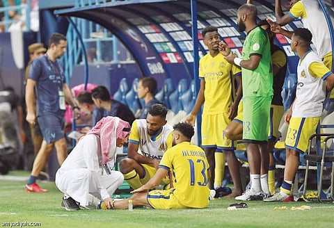 برنامج تأهيلي يعيد العبيد للمشاركة مع النصر في المباريات