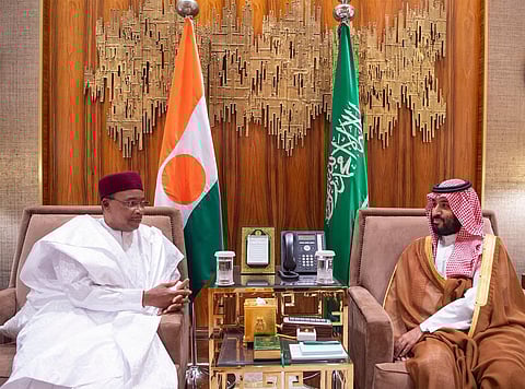 ولي العهد يبحث مع رئيس النيجر أوجه التعاون الثنائي بين البلدين