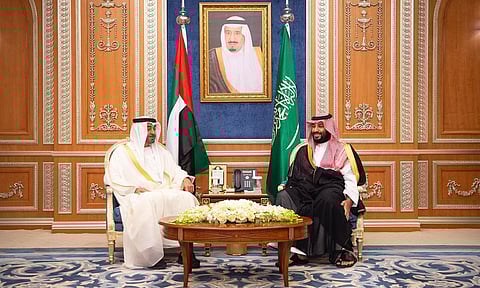 ولي العهد يبحث مع بن زايد المستجدات على الساحة اليمنية