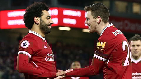 صلاح وروبرتسون يغيبان عن مباراة ليفربول المقبلة