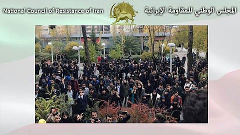 طلاب جامعة طهران يحتجون على زيارة رئيس القضاء