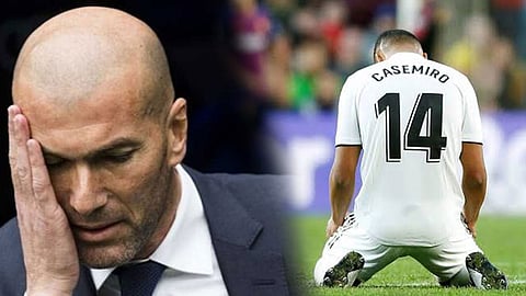 كاسيميرو صداع في رأس زيدان قبل الكلاسيكو