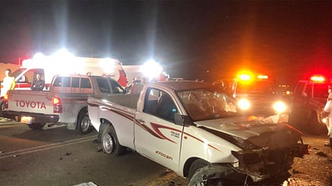 حادث تصادم على طريق يبس بالباحة يُخلف 6 إصابات