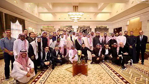 بالصور.. أبطال السوبر السعودي في ضيافة أمير الرياض