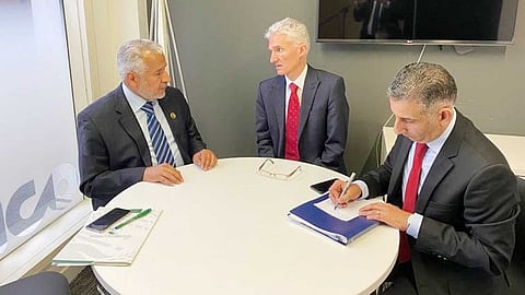 الربيعة يلتقي وكيل الأمين العام للأمم المتحدة للشؤون الإنسانية