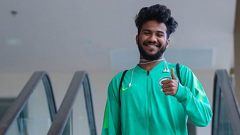 بالصور.. الأخضر الأولمبي يتجه لملعب المباراة استعدادًا لمواجهة أوزبكستان