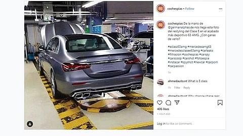 مرسيدس AMG E63 موديل 2021 تظهر بدون تمويهات في صورة مسرَّبة