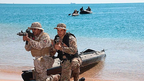 بالصور.. تدريبات قتالية بمشاركة قوات سعودية- مصرية في «مرجان 16»