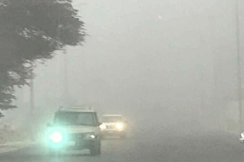 الضباب يُغطي أجواء الباحة.. والمرور يُحذر من «رؤية محدودة»