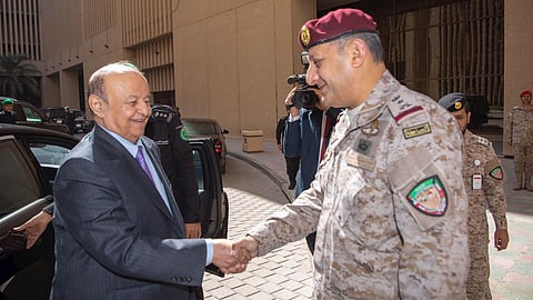 بالصور.. الرئيس اليمني: دور التحالف ليس مجرد داعم فحسب بل شريكًا حقيقيًّا