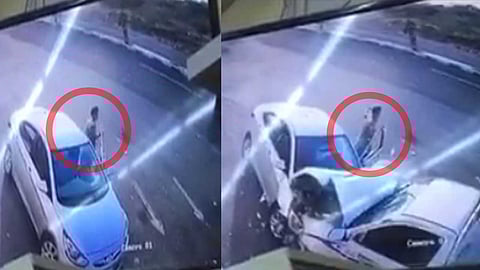 بالفيديو.. نجاة شاب من الموت داخل محطة وقود بجازان