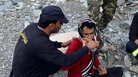 بالصور.. 4 فرق و12 ساعة للعثور على محتجَزي عقبة الحسام بالباحة