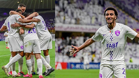 العين يسبق النصر بهدف «ياسين» في الشوط الأول