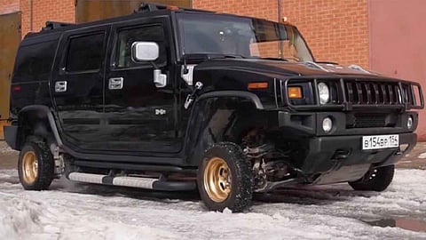 همر H2 على عجلات صغيرة هي أغرب منظر ستشاهده اليوم