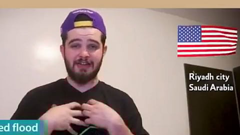 بالفيديو.. أمريكي من داخل الحجر بالرياض: «السعودية تقوم بعمل عظيم»