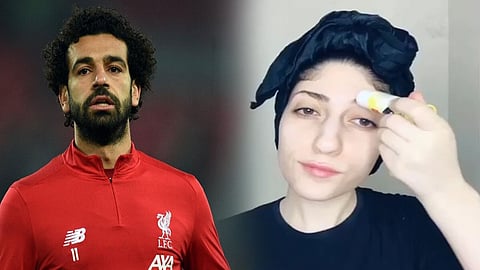 بالفيديو.. فتاة مصرية تحول نفسها لمحمد صلاح بطريقة مبتكرة