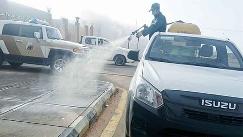 أمانة الحدود الشمالية تُكثف أعمال التعقيم والتطهير بحزم الجلاميد