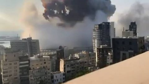 فيديو جديد يوضح قوة انفجار مرفأ بيروت