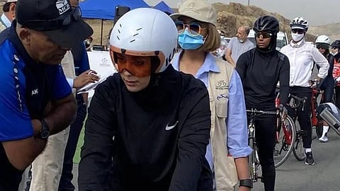 لأول مرة بالمملكة.. سعوديات يشاركن في بطولة الدرجات الهوائية